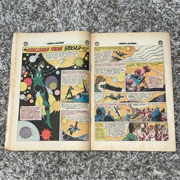 VINTAGE 1961 DC COMICS Green Lantern 1st 5700 AD Story Silver Age #8 - Picture 9 of 10